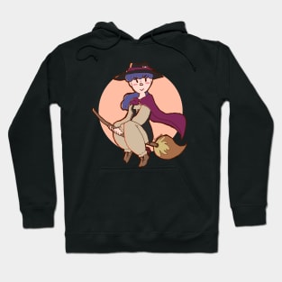 Witch on a broom Hoodie